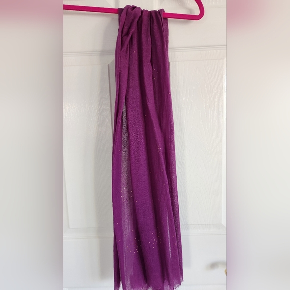 Eileen Fisher Galaxy Foil Wool Scarf - Picture 2 of 6